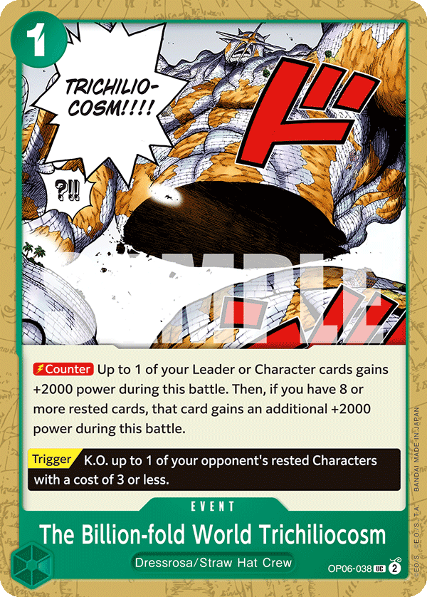 The Billion-fold World Trichiliocosm [Zoro Deck] OP06-038