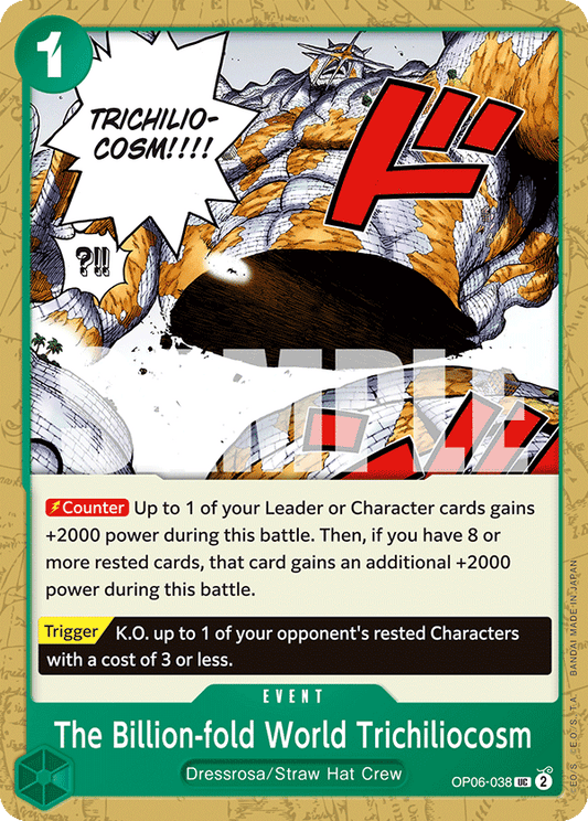 The Billion-fold World Trichiliocosm [Zoro Deck] OP06-038