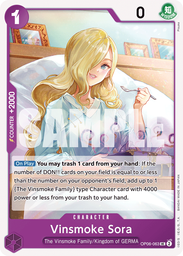 Vinsmoke Sora [Foil PRB-02] OP06-063