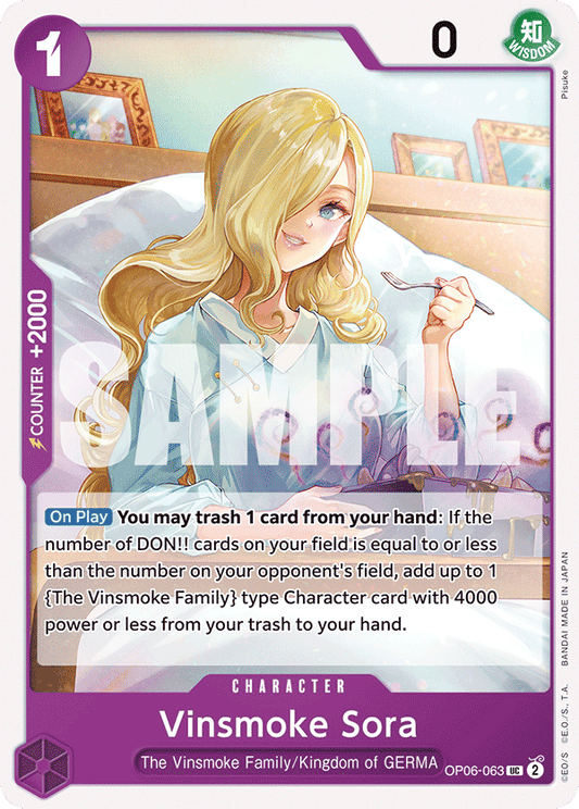 Vinsmoke Sora [Foil PRB-02] OP06-063