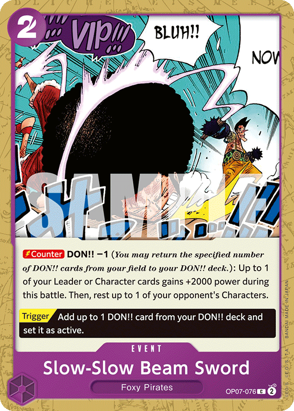 Slow-Slow Beam Sword [Foil PRB-02] OP07-076