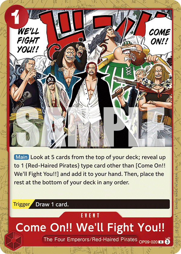 Come On!! We'll Fight You!! [PRB-02] OP09-020