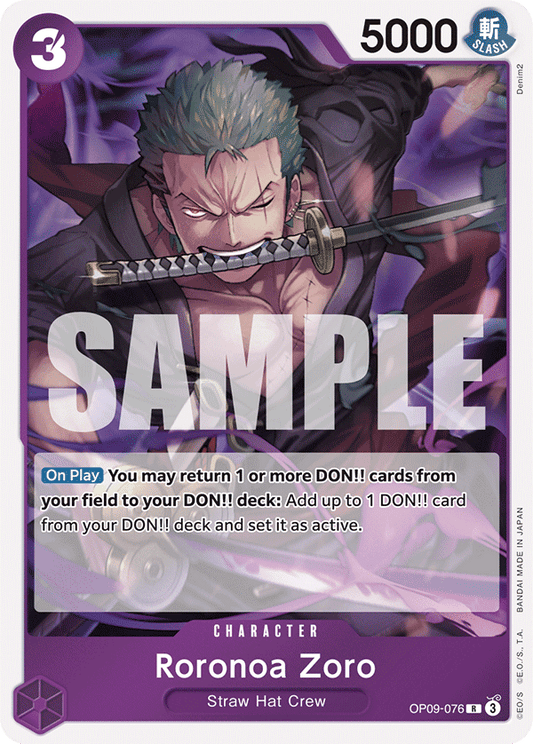 Roronoa Zoro [Reprint] OP09-076