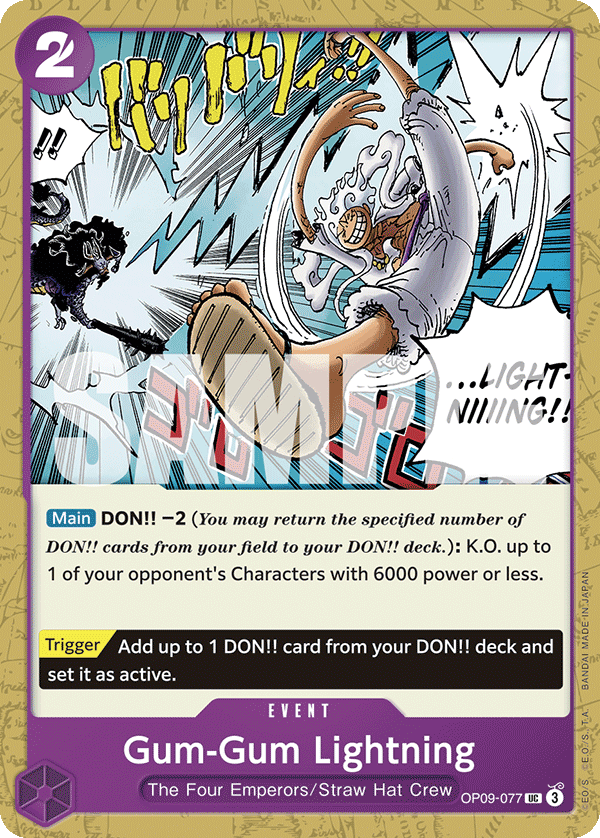 Gum-Gum Lightning [Foil PRB-02] OP09-077