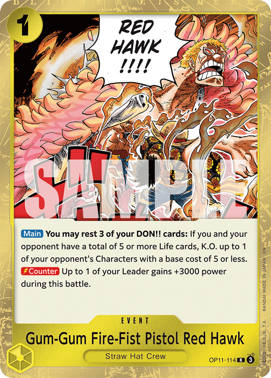 Gum-Gum Fire-Fist Pistol Red Hawk OP11-114