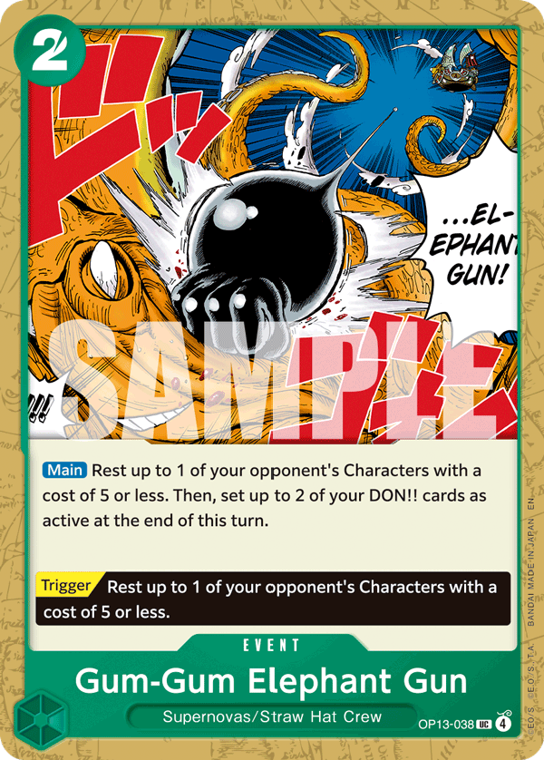 Gum-Gum Elephant Gun OP13-038