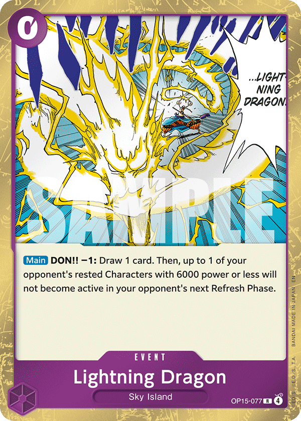 Lightning Dragon [Foil] OP15-077