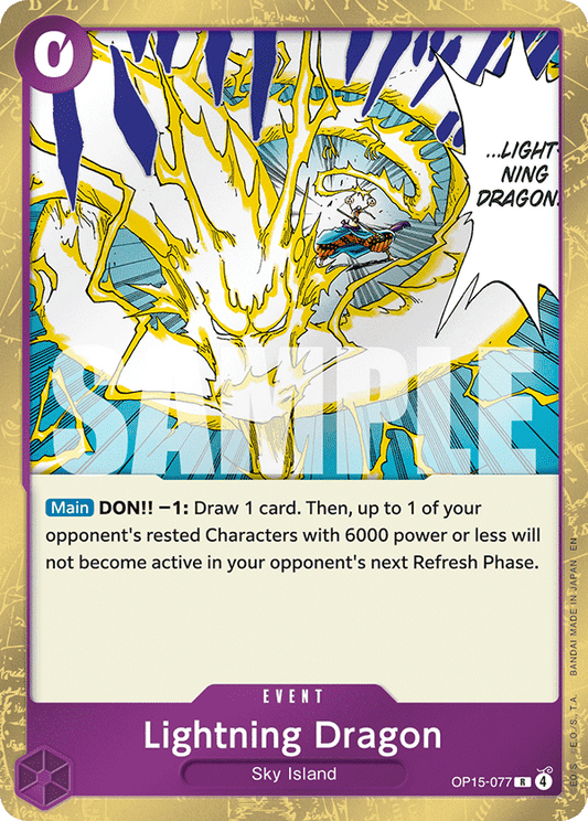 Lightning Dragon [Foil] OP15-077