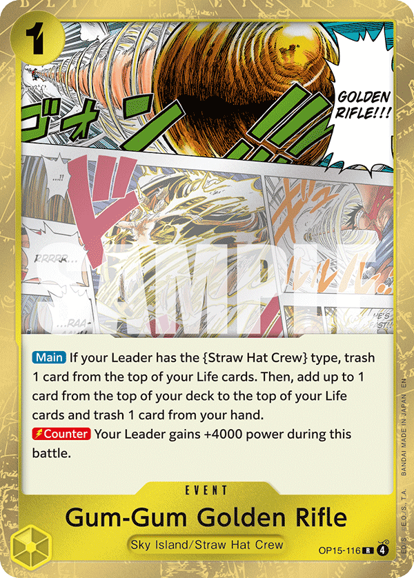 Gum-Gum Golden Rifle [Foil] OP15-116